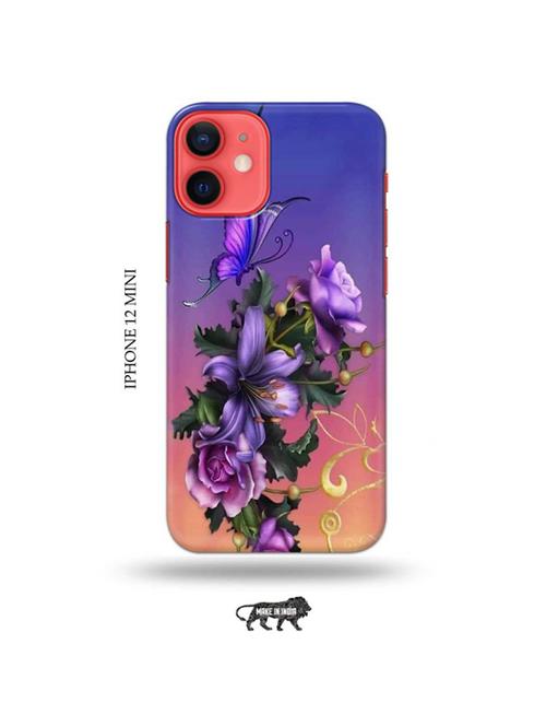 tweakymod designer printed hard case | flowers back cover compatible with iphone 12 mini - 19023550 - Very Small Image - 1