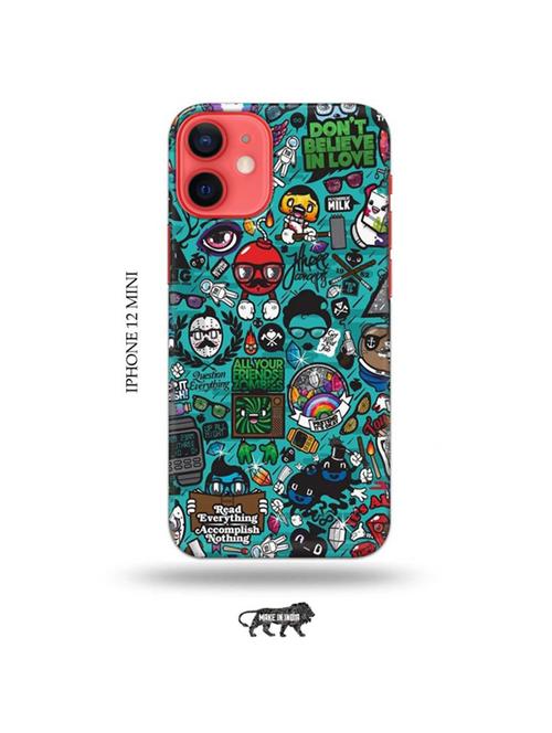 tweakymod designer printed hard case | zombies dope back cover compatible with iphone 12 mini - 19023559 - Very Small Image - 1