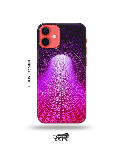 tweakymod designer printed hard case | data flow back cover compatible with iphone 12 mini - 19023573 - Very Small Image - 1