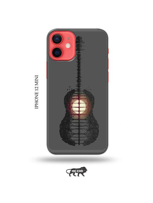 tweakymod designer printed hard case | nature guitar back cover compatible with iphone 12 mini - 19023577 - Very Small Image - 1