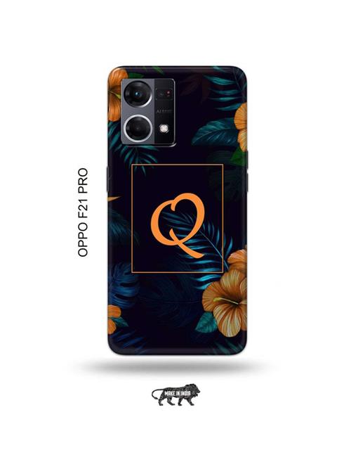 tweakymod designer printed hard case | floral q back cover compatible with oppo f21 pro - 19024197 - Very Small Image - 1