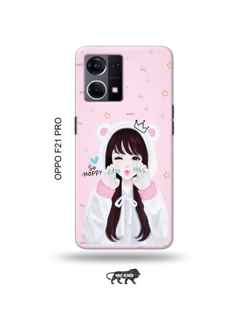 tweakymod designer printed hard case | girlie back cover compatible with oppo f21 pro - 19024209 - Very Small Image - 1