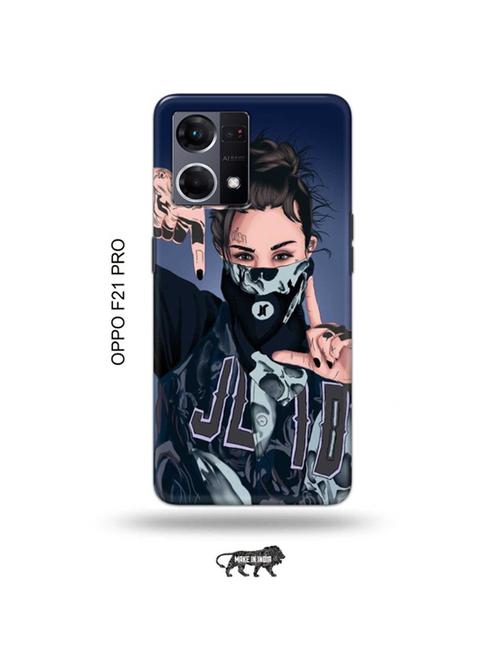 tweakymod designer printed hard case | funky girl back cover compatible with oppo f21 pro - 19024217 - Very Small Image - 1