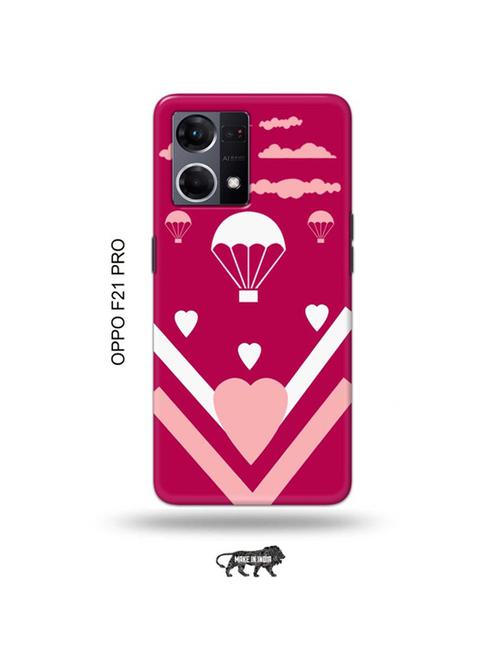 tweakymod designer printed hard case | parachute love back cover compatible with oppo f21 pro - 19024228 - Very Small Image - 1