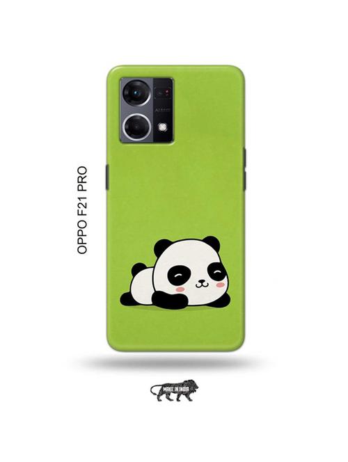 tweakymod designer printed hard case | lazy panda back cover compatible with oppo f21 pro - 19024313 - Very Small Image - 1