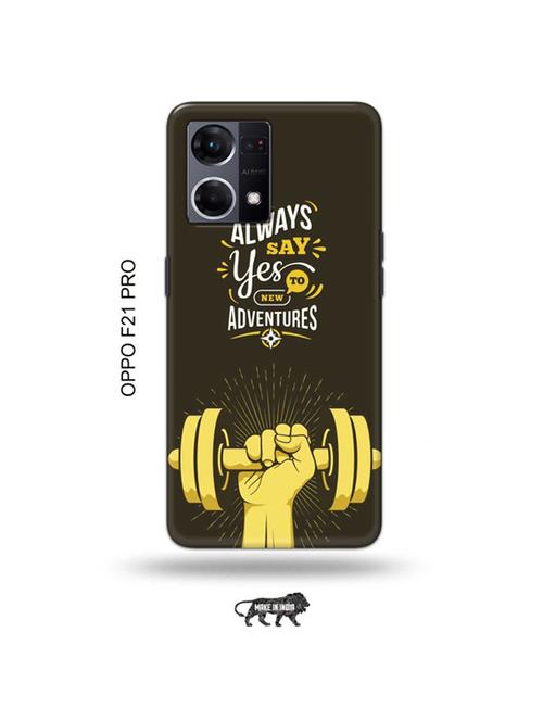 tweakymod designer printed hard case | always say yes back cover compatible with oppo f21 pro - 19024342 - Very Small Image - 1