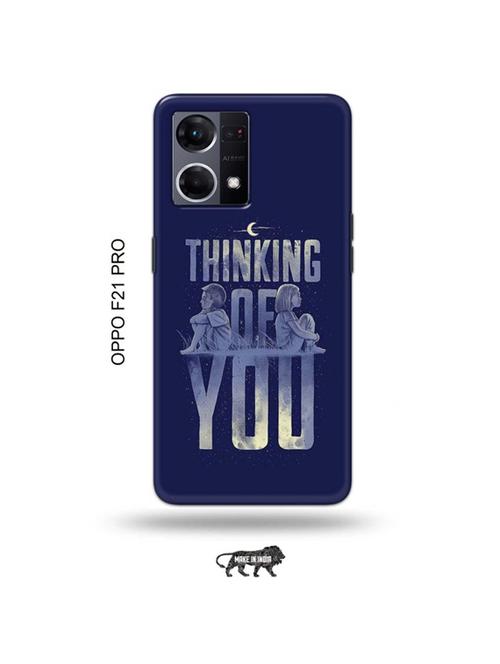 tweakymod designer printed hard case | thinking of you back cover compatible with oppo f21 pro - 19024345 - Very Small Image - 1