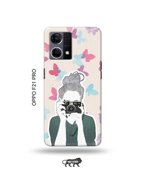 camera buff girl back cover compatible with oppo f21 pro - 19024408 - Very Small Image - 1