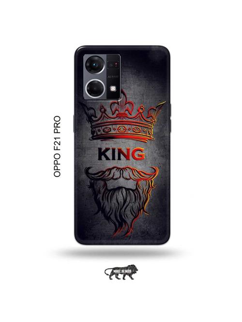 tweakymod designer printed hard case | beard king back cover compatible with oppo f21 pro - 19024418 - Very Small Image - 1