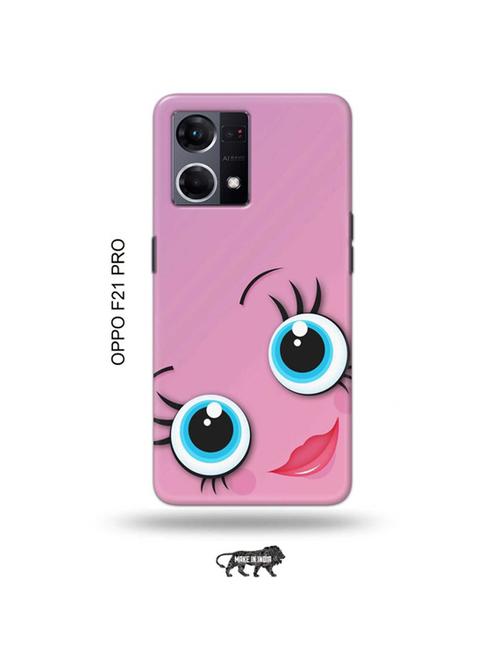 tweakymod designer printed hard case | girliey eyes back cover compatible with oppo f21 pro - 19024429 - Very Small Image - 1