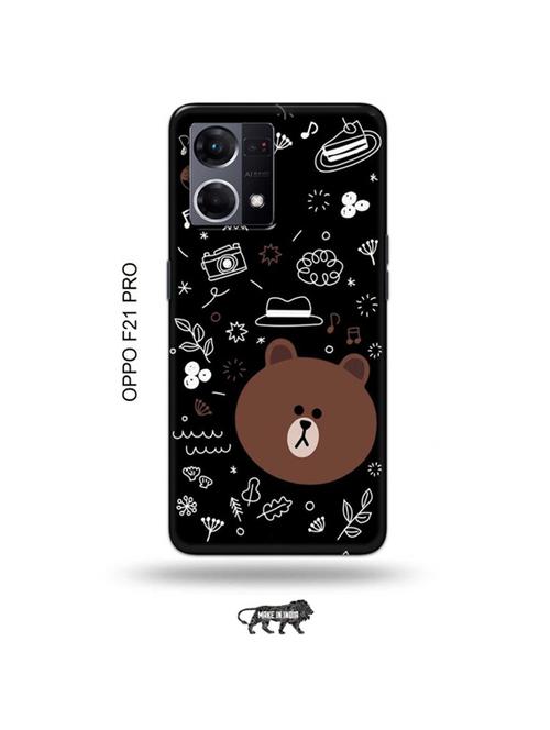 tweakymod designer printed hard case | teddy back cover compatible with oppo f21 pro - 19024452 - Very Small Image - 1