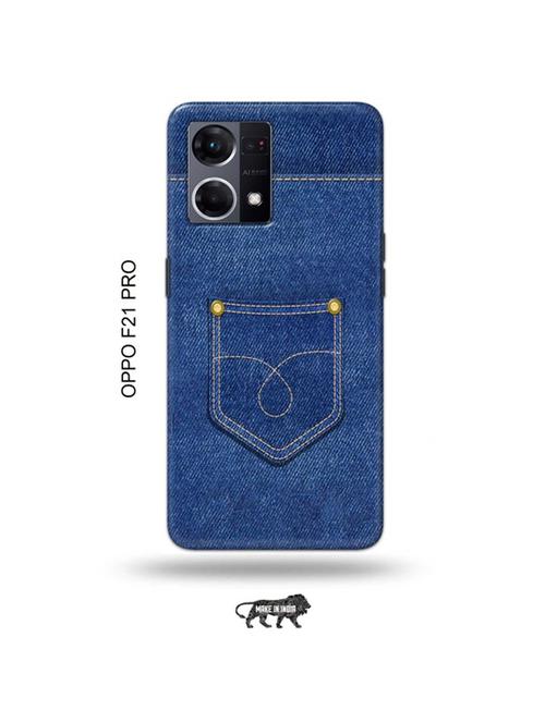 tweakymod designer printed hard case | jean back cover compatible with oppo f21 pro - 19024460 - Very Small Image - 1
