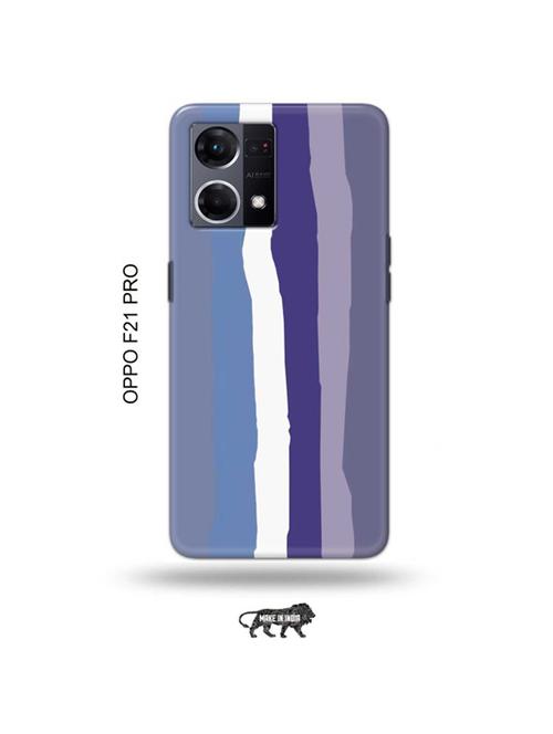 tweakymod designer printed hard case | blue rainbow latest back cover compatible with oppo f21 pro - 19024466 - Very Small Image - 1