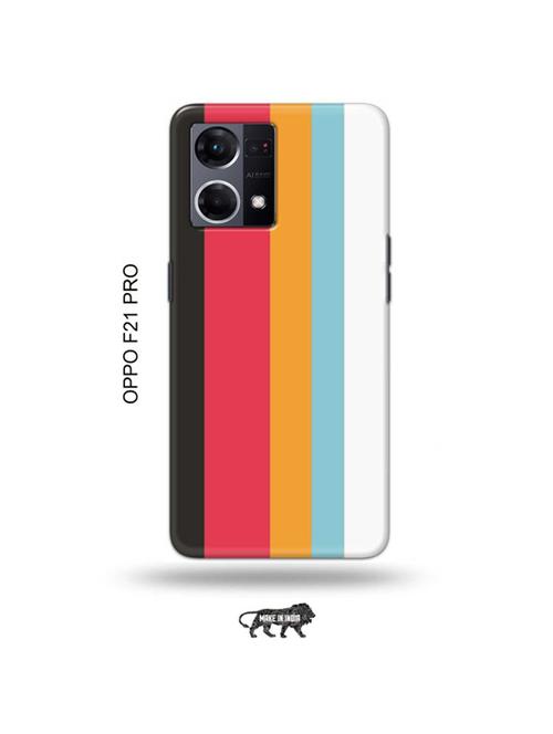 tweakymod designer printed hard case | strips back cover compatible with oppo f21 pro - 19024467 - Very Small Image - 1