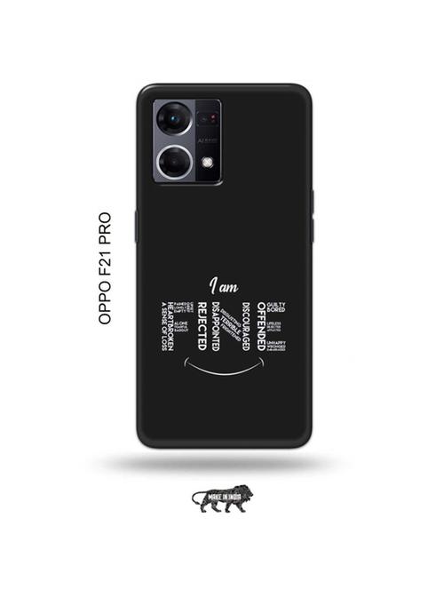 tweakymod designer printed hard case | i am fine back cover compatible with oppo f21 pro - 19024478 - Very Small Image - 1