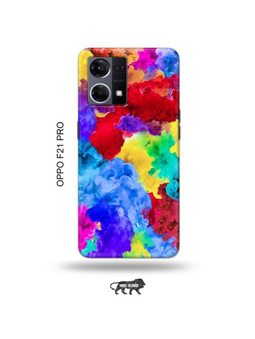 tweakymod designer printed hard case | colour holi back cover compatible with oppo f21 pro - 19024495 - Very Small Image - 1