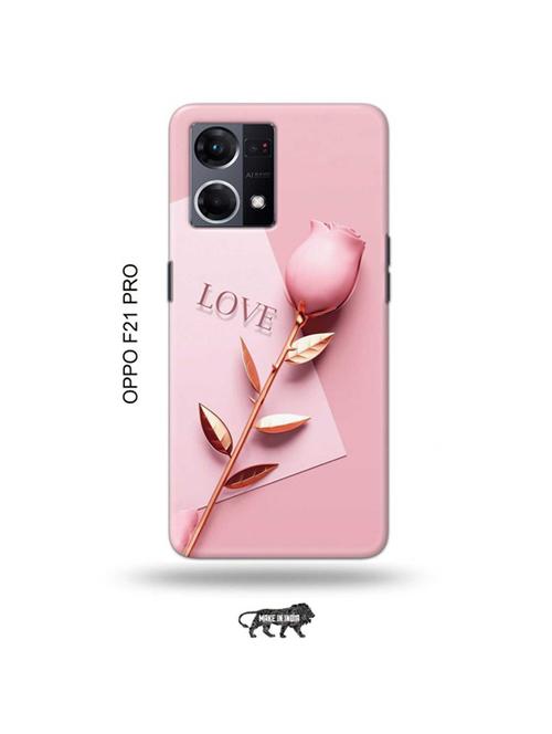 tweakymod designer printed hard case | flower love back cover compatible with oppo f21 pro - 19024549 - Very Small Image - 1