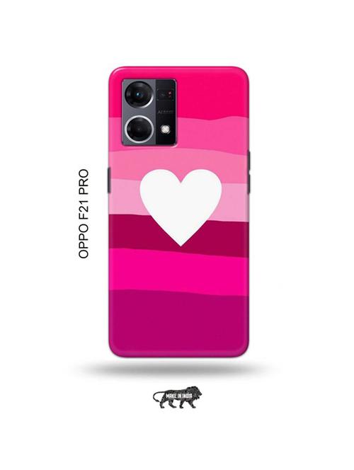 tweakymod designer printed hard case | heart back cover compatible with oppo f21 pro - 19024551 - Very Small Image - 1