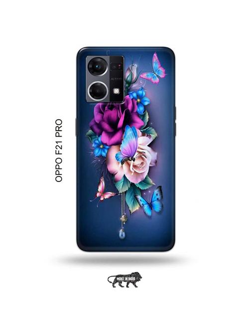 tweakymod designer printed hard case | flowers back cover compatible with oppo f21 pro - 19024559 - Very Small Image - 1