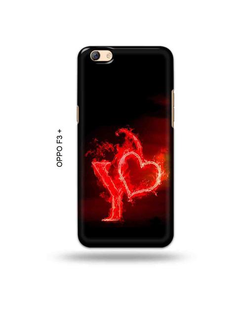 fire heart letter y back cover compatible with oppo f3 plus - 19024698 - Very Small Image - 1