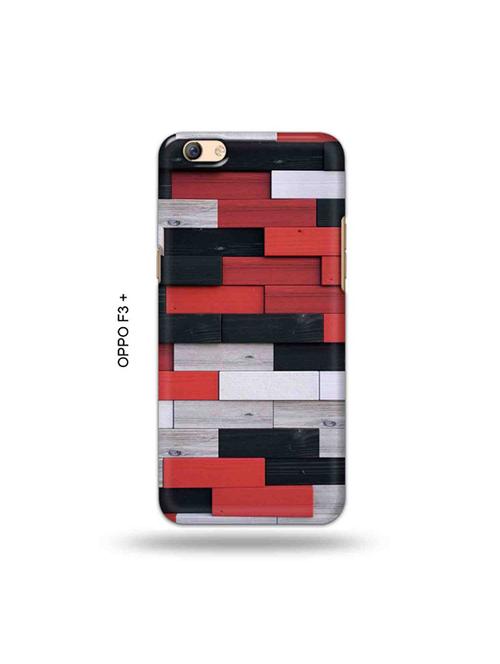 tweakymod designer printed hard case | colour wooden bricks back cover compatible with oppo f3 plus - 19024789 - Very Small Image - 1