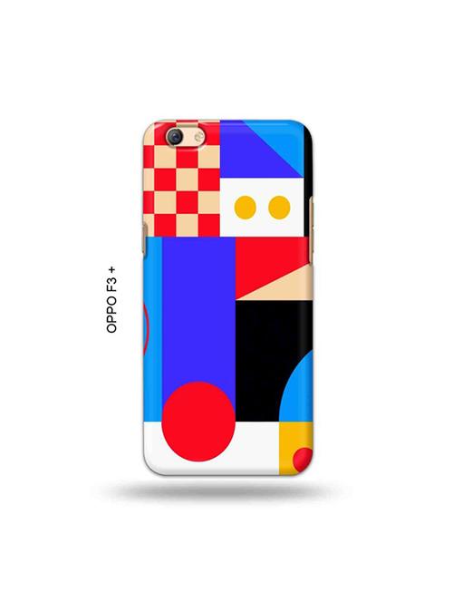 tweakymod designer printed hard case | colour boxes back cover compatible with oppo f3 plus - 19024799 - Very Small Image - 1