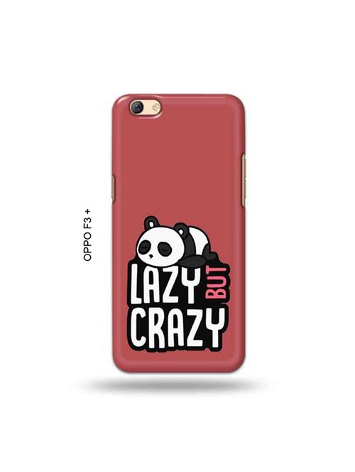 tweakymod designer printed hard case | crazy panda back cover compatible with oppo f3 plus - 19024806 - Very Small Image - 1