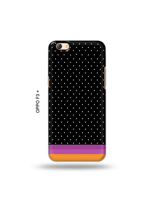 tweakymod designer printed hard case | polka dots back cover compatible with oppo f3 plus - 19024881 - Very Small Image - 1