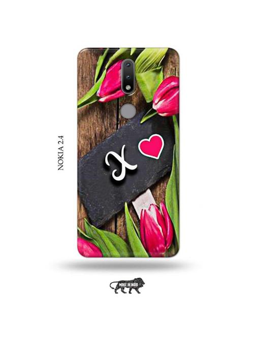flower letter x back cover compatible with nokia 2.4 - 19026226 - Very Small Image - 1