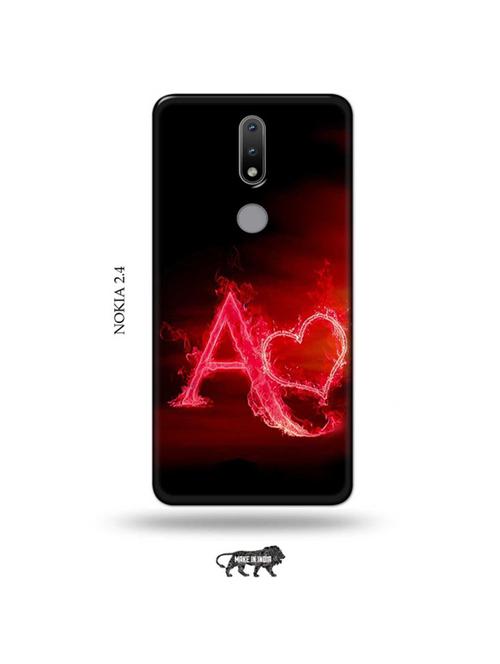 fire heart letter a back cover compatible with nokia 2.4 - 19026231 - Very Small Image - 1