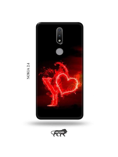 fire heart letter y back cover compatible with nokia 2.4 - 19026255 - Very Small Image - 1