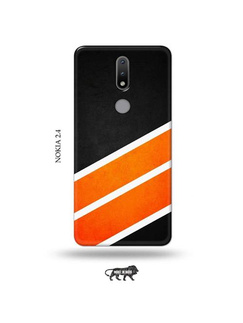 orange strips back cover compatible with nokia 2.4 - 19026322 - Very Small Image - 1