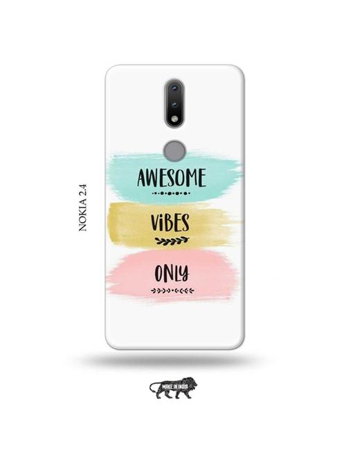awesome vibes only back cover compatible with nokia 2.4 - 19026424 - Very Small Image - 1