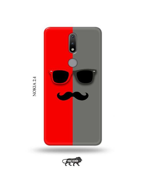 hipster red back cover compatible with nokia 2.4 - 19026492 - Very Small Image - 1