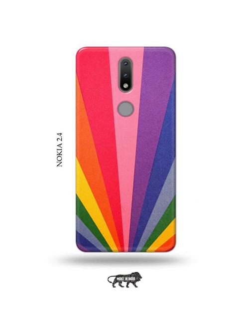 rainbow strips back cover compatible with nokia 2.4 - 19026520 - Very Small Image - 1