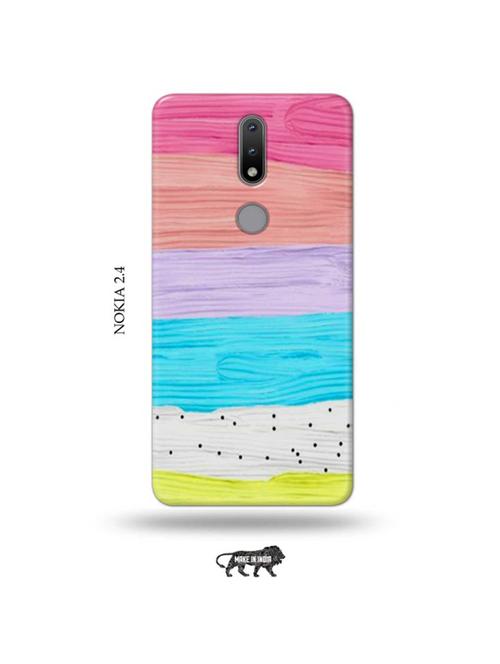 colour wood back cover compatible with nokia 2.4 - 19026530 - Very Small Image - 1