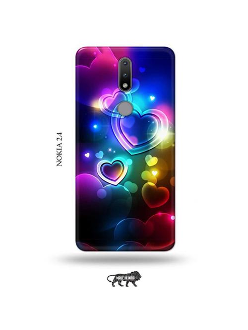 tweakymod designer printed hard case | love design back cover compatible with nokia 2.4 - 19026606 - Very Small Image - 1