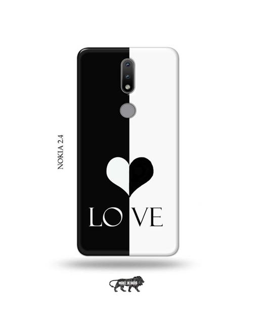 tweakymod designer printed hard case | love back cover compatible with nokia 2.4 - 19026617 - Very Small Image - 1