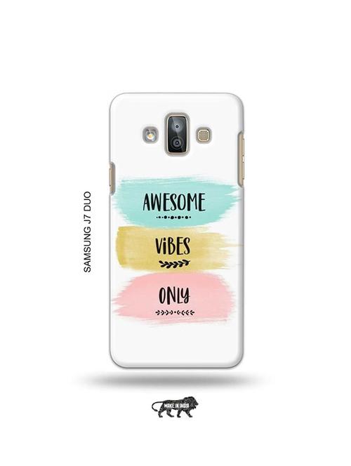 awesome vibes only back cover compatible with samsung j7 duo - 19027462 - Very Small Image - 1