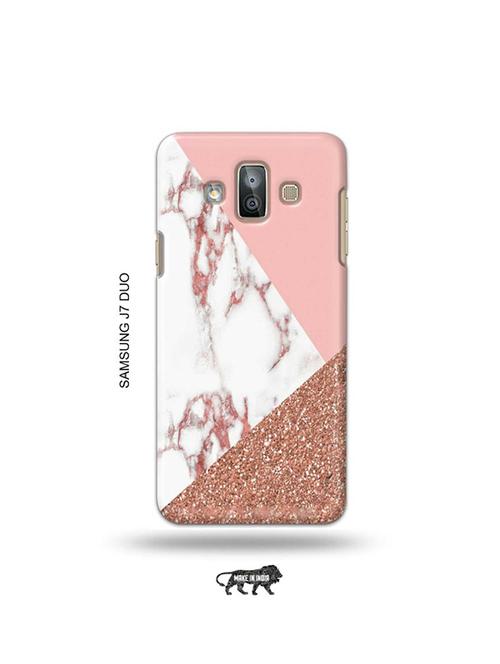 glitter marble back cover compatible with samsung j7 duo - 19027469 - Very Small Image - 1
