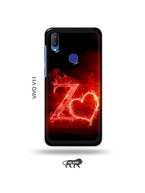 fire heart letter z back cover compatible with vivo v11 - 19027813 - Very Small Image - 1
