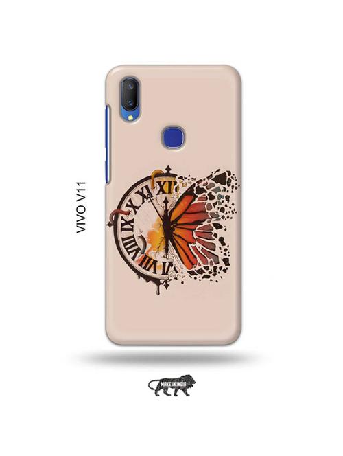 clock butterfly back cover compatible with vivo v11 - 19027929 - Very Small Image - 1