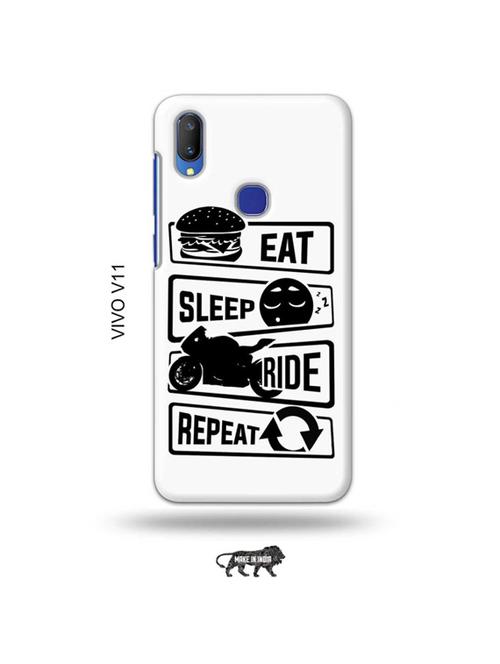 eat sleep ride repeat back cover compatible with vivo v11 - 19027980 - Very Small Image - 1