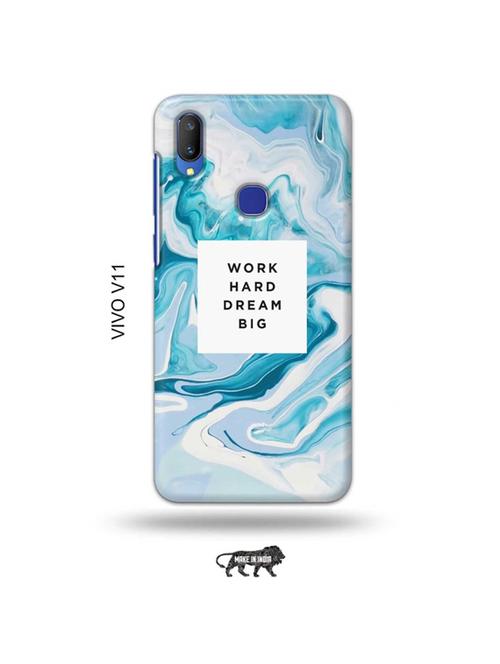 tweakymod designer printed hard case | work hard dream big back cover compatible with vivo v11 - 19027987 - Very Small Image - 1