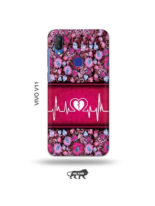 heart ecg back cover compatible with vivo v11 - 19027997 - Very Small Image - 1