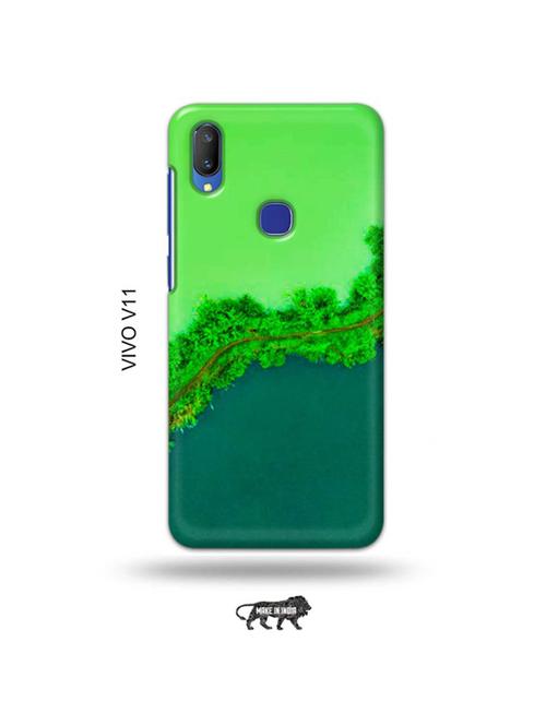 nature green back cover compatible with vivo v11 - 19028000 - Very Small Image - 1