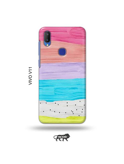 colour wood back cover compatible with vivo v11 - 19028087 - Very Small Image - 1