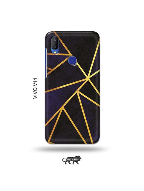 vertical gold strips back cover compatible with vivo v11 - 19028145 - Very Small Image - 1