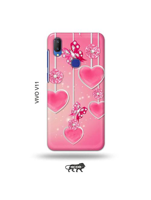 hearts back cover compatible with vivo v11 - 19028180 - Very Small Image - 1