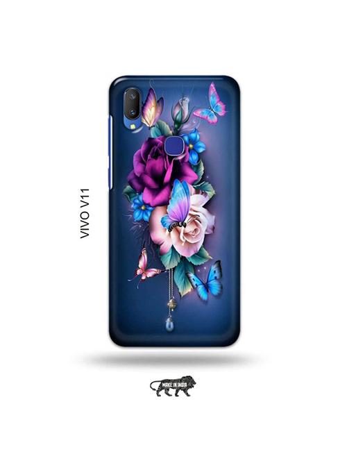tweakymod designer printed hard case | flowers back cover compatible with vivo v11 - 19028192 - Very Small Image - 1
